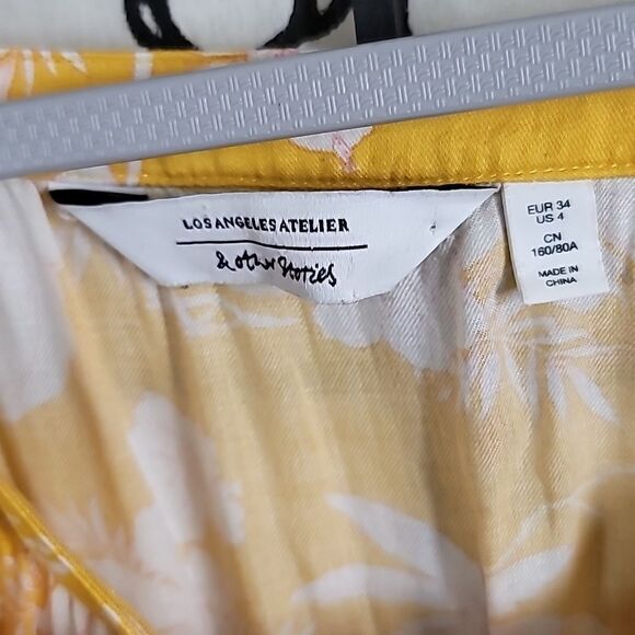 & Other Stories Tropical Yellow and White Floral Sundress - Picture 7 of 11
